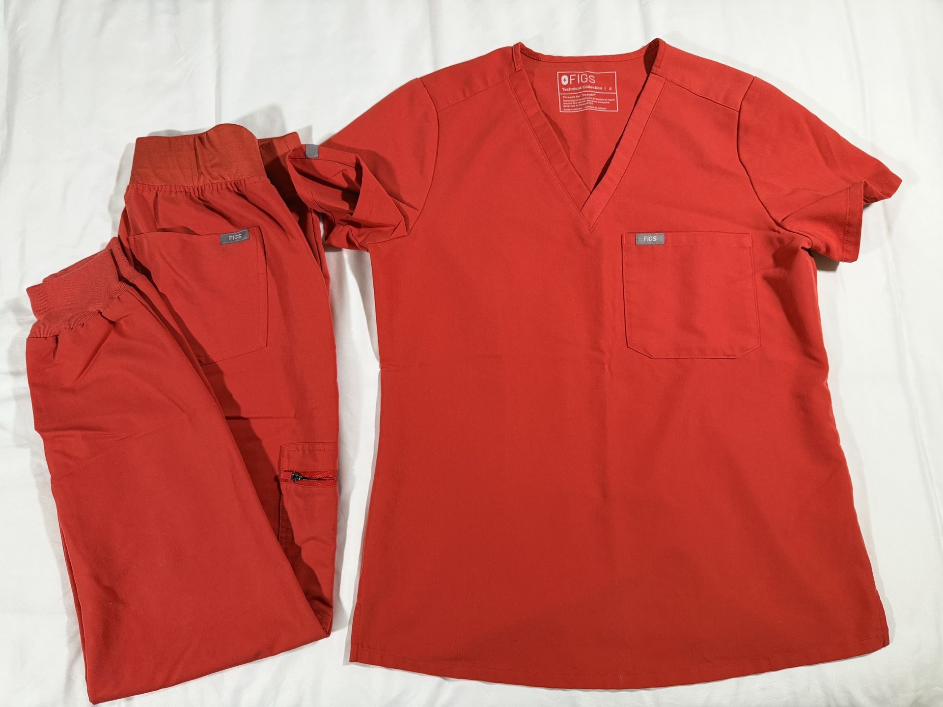 Figs Scrubs Set. Size Small For Both. High Waisted Pants.