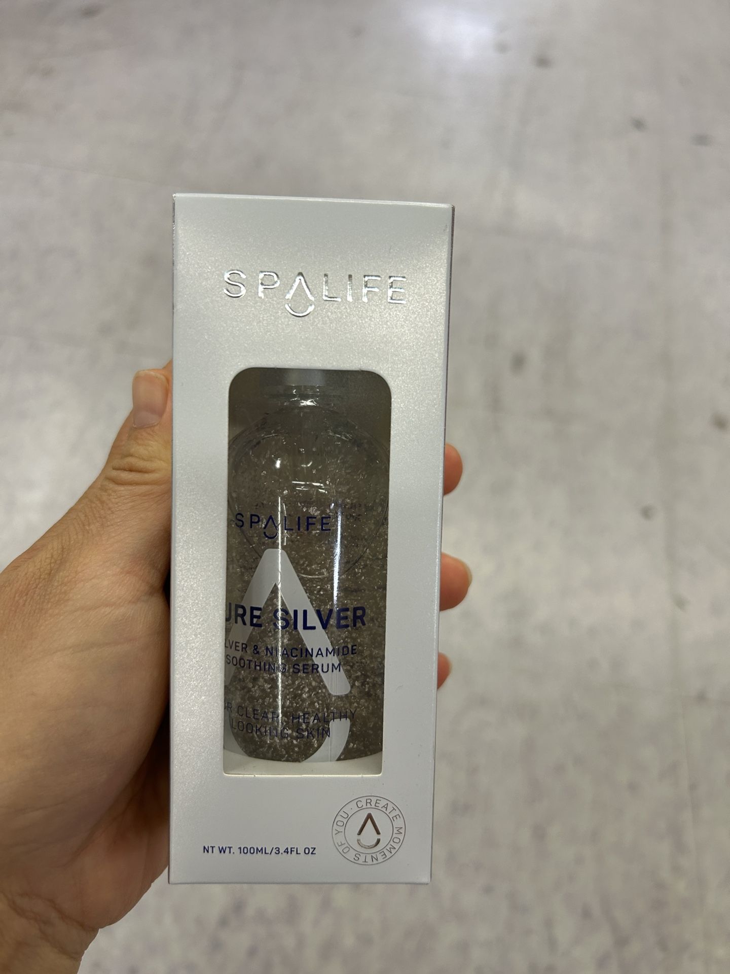 NWT SpaLife silver & niacin-amide soothing serum 3.4 fl oz