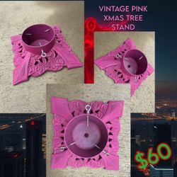 Pink Vintage Tree Stand