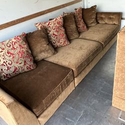 Sectional Sofa and Rug