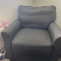 Charcoal Grey Armchair