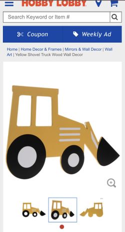 Dump Truck Wall Decor