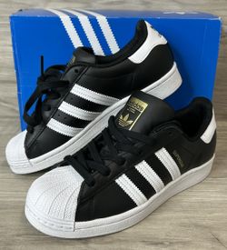 Adidas Women's Superstar Black White Sneakers Size 6 FV3286 (PO1027385)