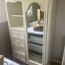 Nursery Or Girls Armoire With Mirror