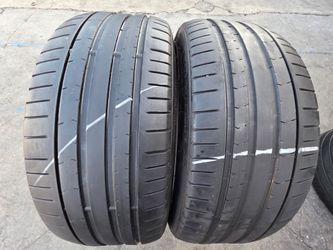 2 USED TIRES PIRELLI RFT 245/40/21
