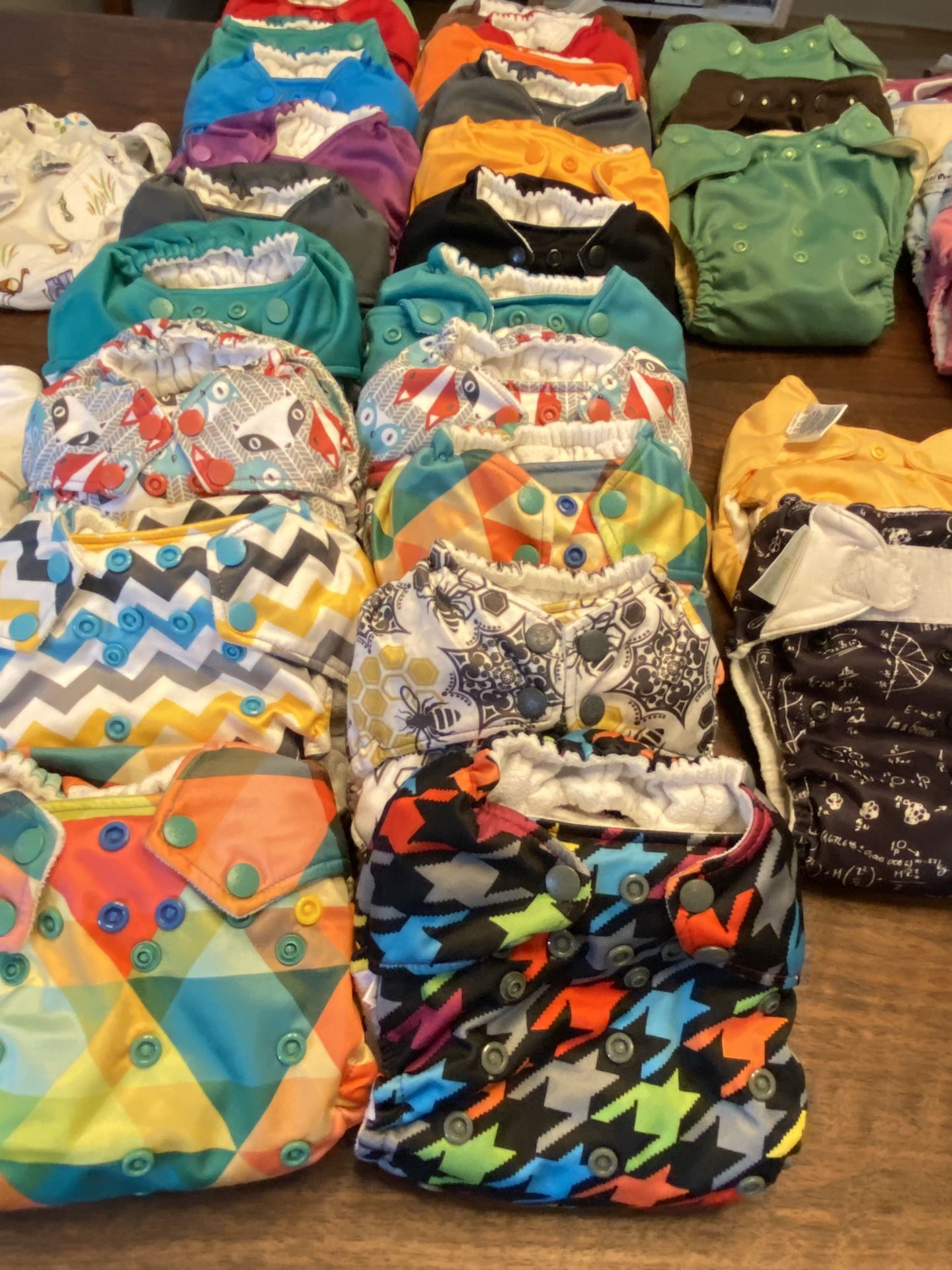 Huge Collection Of All-In-One Cloth Diapers!!