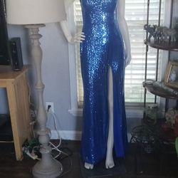 ABlue SEQUIN DRESS N MANNGUEIN