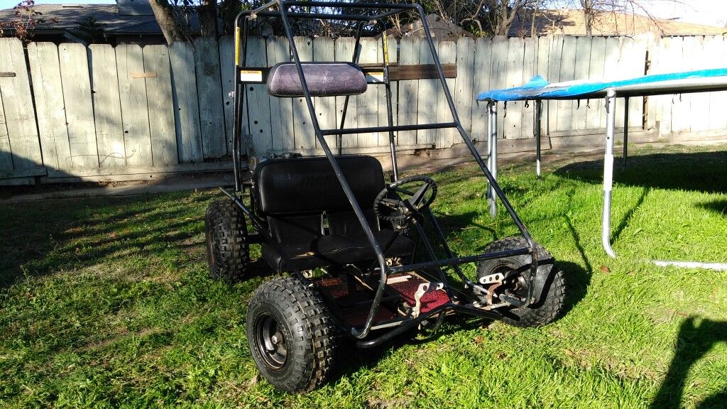 New Custom Built Go-Kart For Sale: Black, 6 1/2 HP, Two Seater