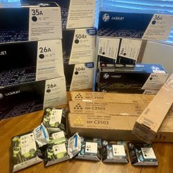 HP 504X And Ricoh MP C3503 Ink/Toner New Printer Copier