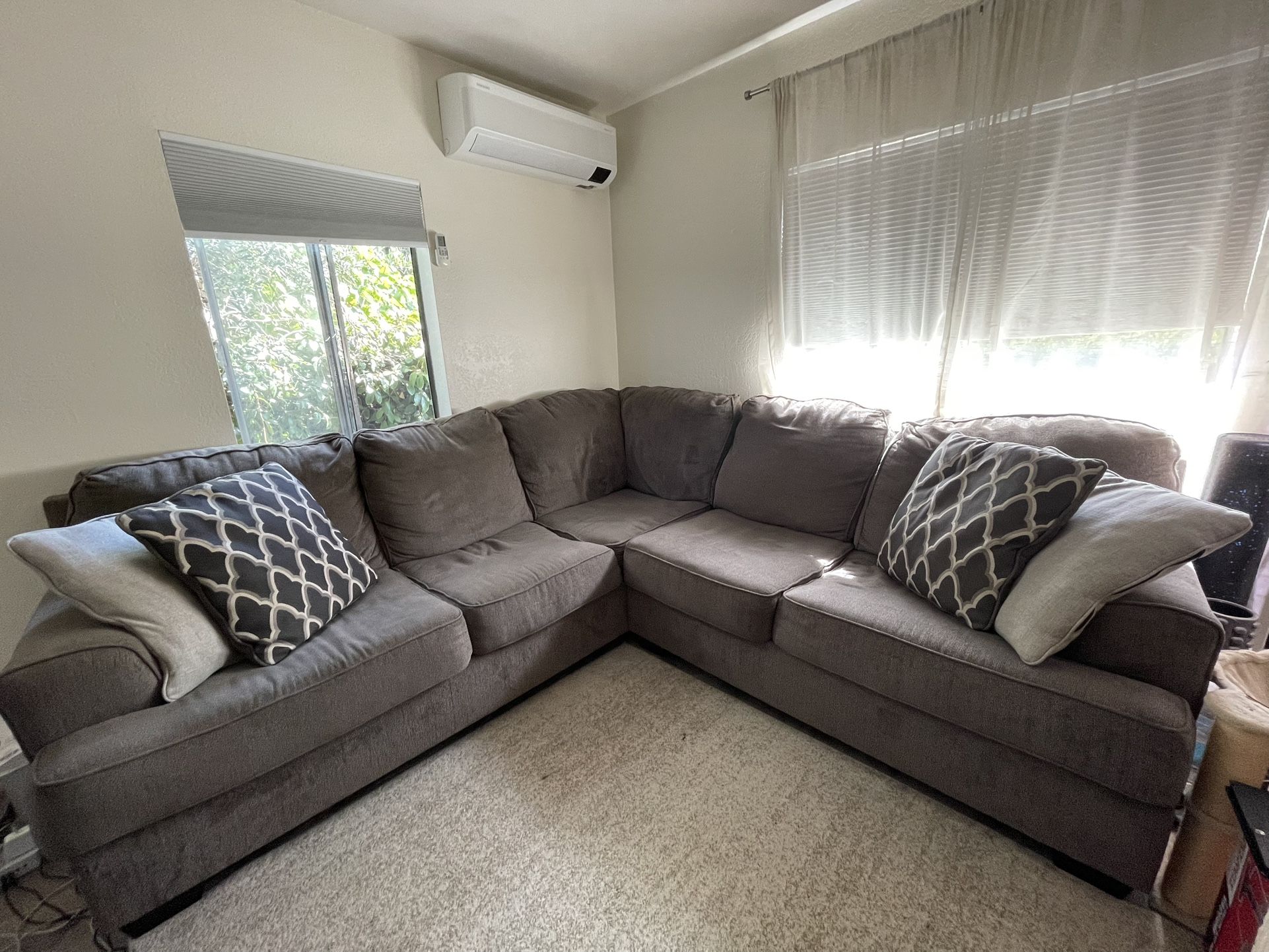 Gray L Couch