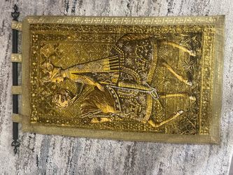 Vintage Medieval Lady on Horseback Tapestry
