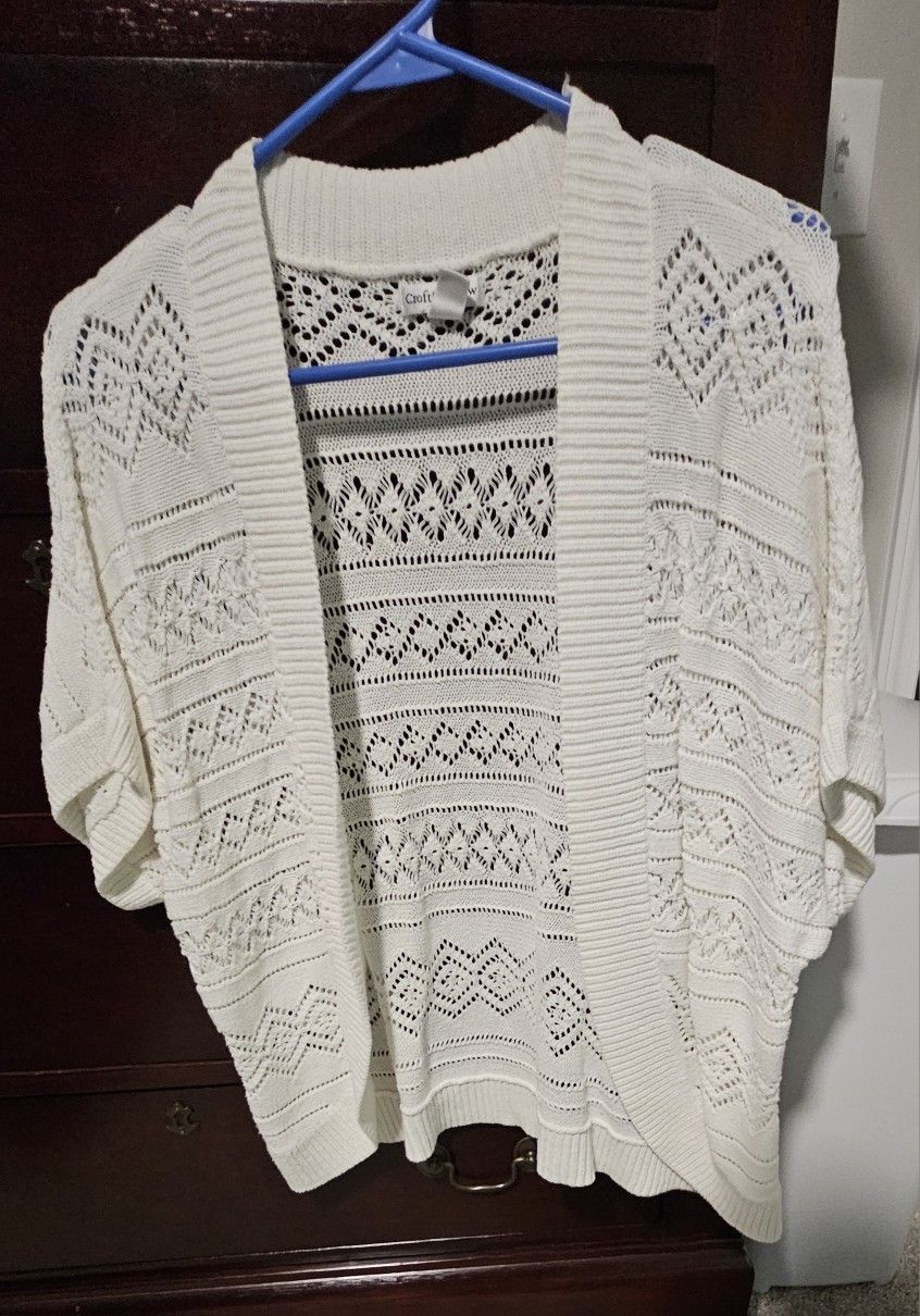 Croft & Barrow Women's Shrug/Cardigan - Size 1X (18/20)