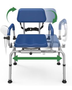 Sliding/Swivel Shower Chair