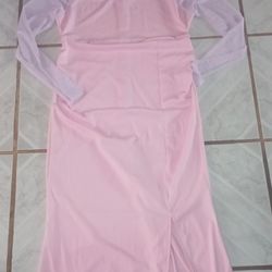Size Large Pink Long Elegant Dress