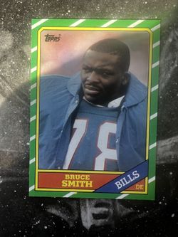 1986 Topps Football Card Bruce Smith Rookie
