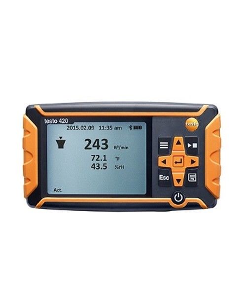HVAC Air Balancing Tool -Testo 420 CFM Flow Hood Kit - NIST
