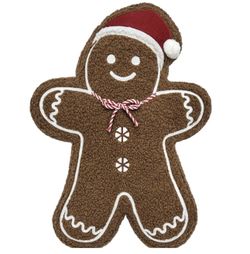 NWT Holiday St. Nicholas Square Gingerbread Throw Pillow