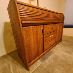 Roll Top  Credenza/ Desk Combo FOR SALE