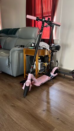 Pink Electric Scooter with Seat