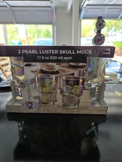 Pearl Skull Mugs