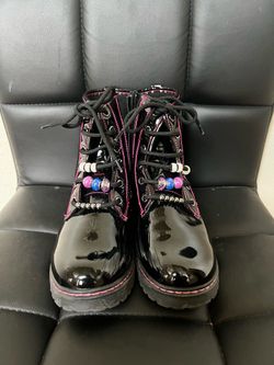 Kids Black Boots