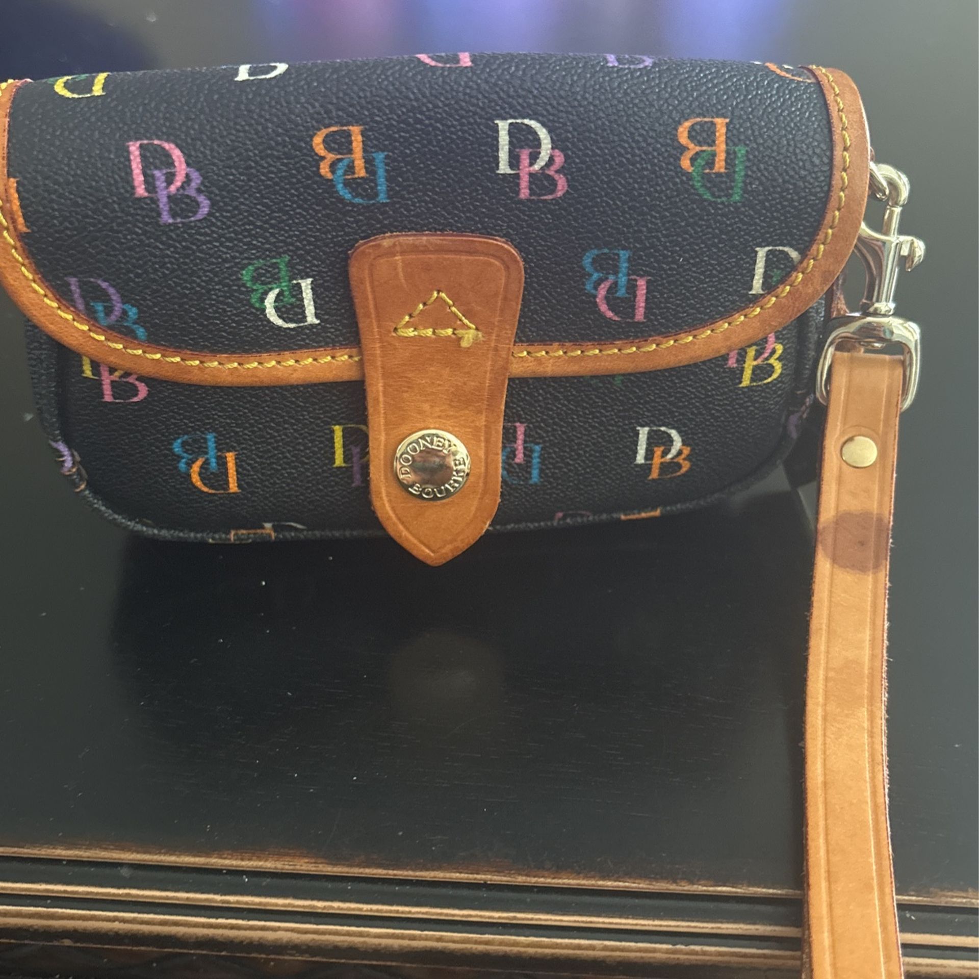 Dooney & Burke Wristlet With Heart Charm