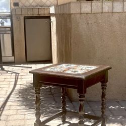 1920’s Early California Spanish Revival Monterey Style Hispano Moresque Tile Table