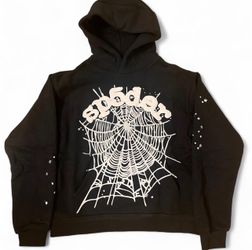 Black OG WEB Spyder hoodie
