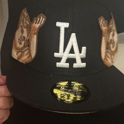 New Era embroidered Hat 7 1/8 Black