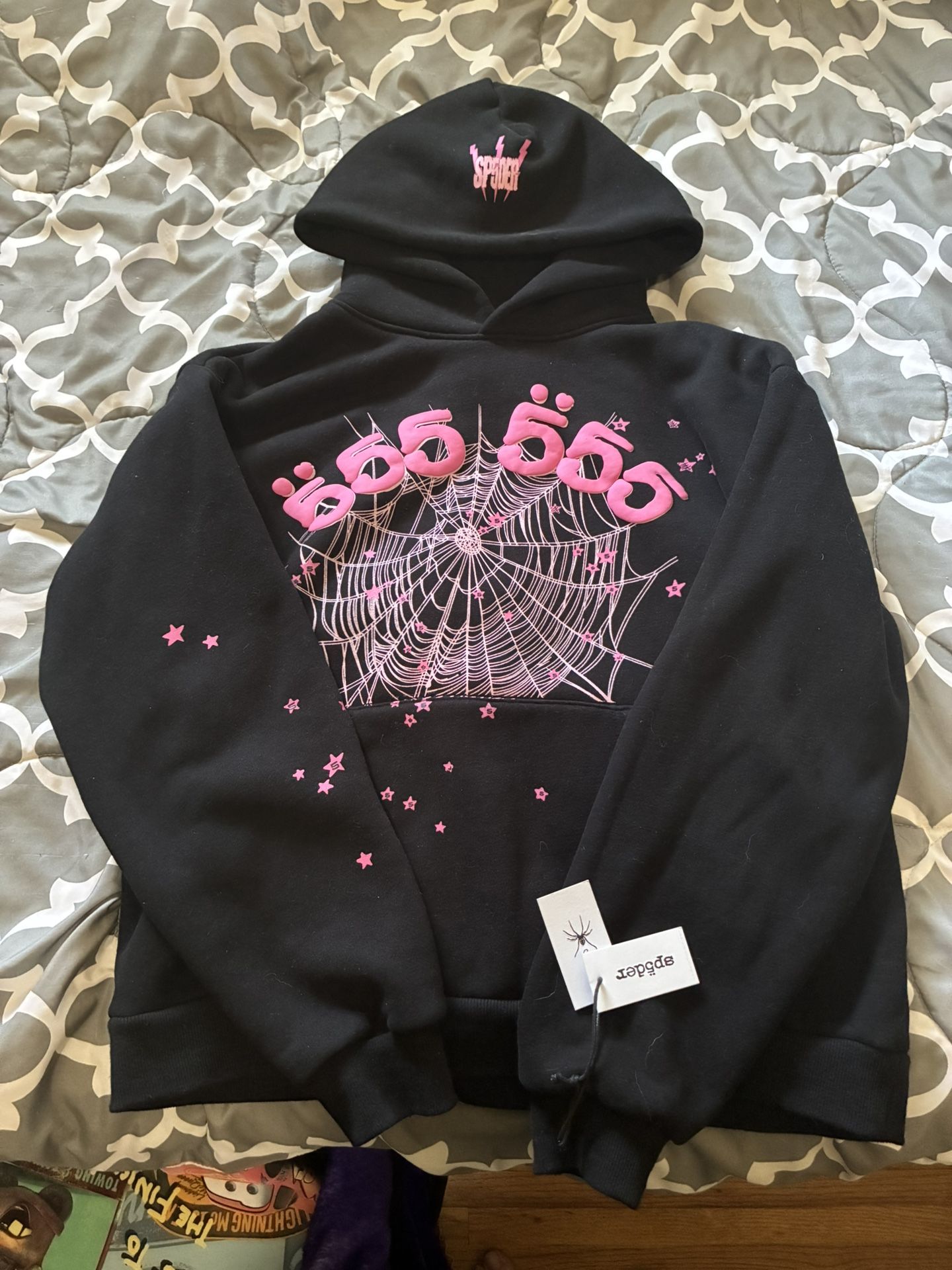Spyder L Sweatshirt Black And Pink Brand New