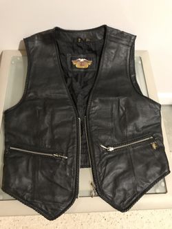 Harley Davidson leather vest
