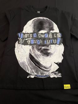 That's A Awful Lot Of Cough Syrup Black Graphic Tee - Ben Franklin