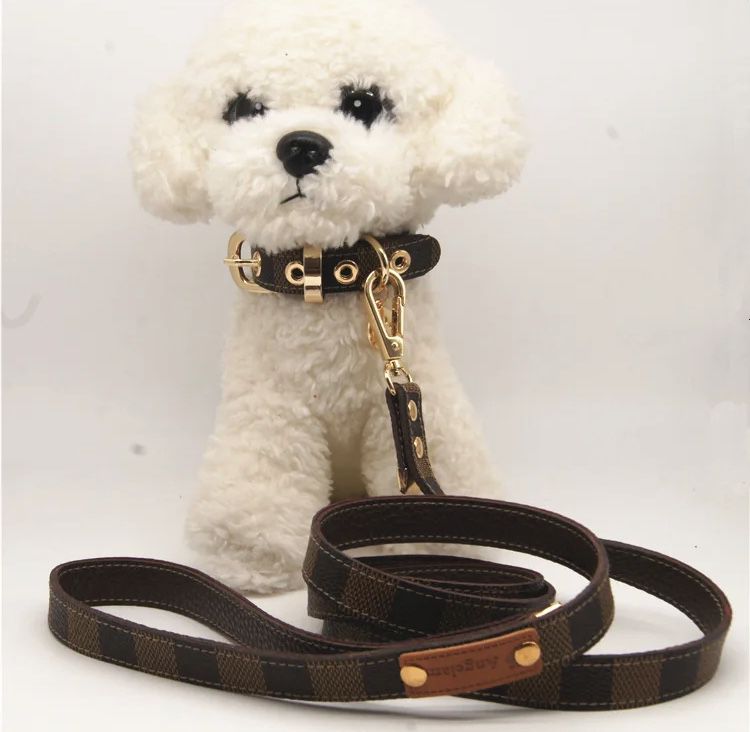 Designer Luxury Dog Collar And Leash Set