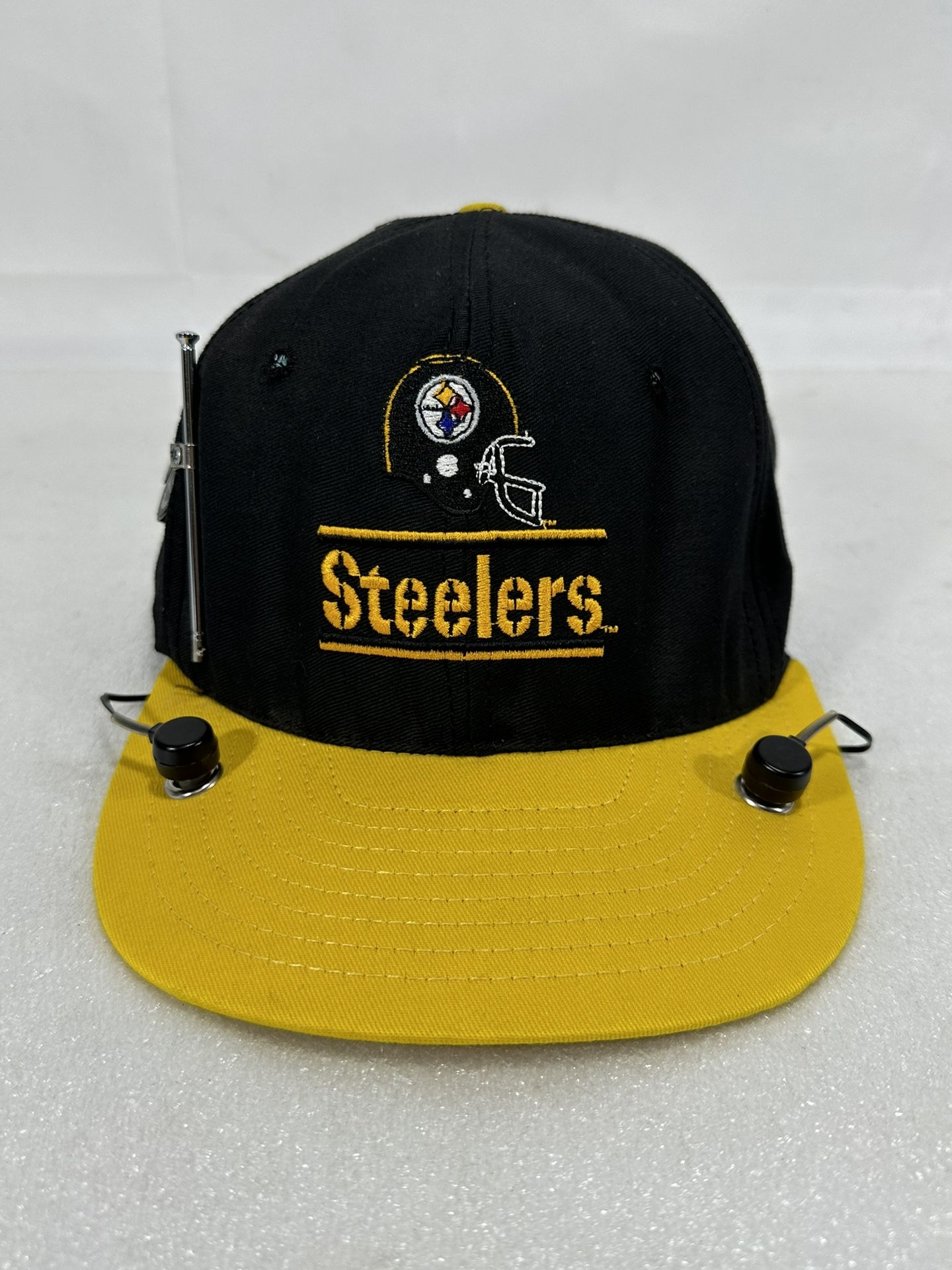 Rare Vintage Pittsburg Steelers NFL - AM/FM Radio Cap / Hat ~ Black & Yellow