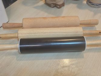 Three rolling pins