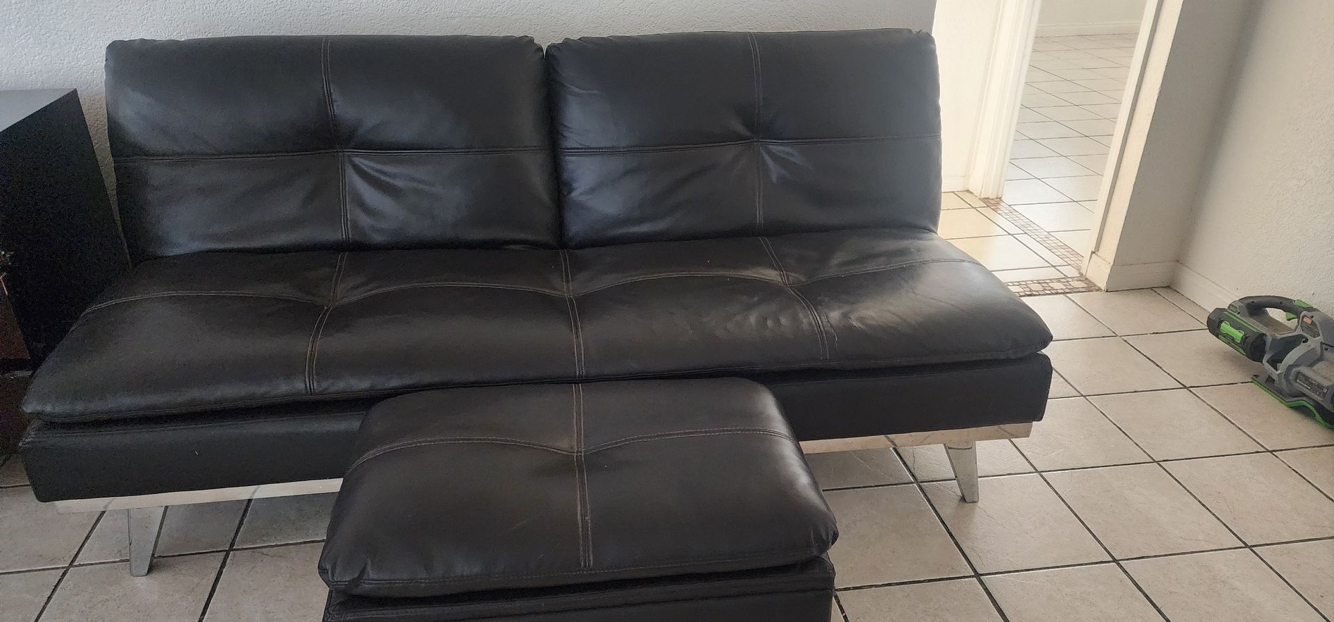 Convertible Futon With Electrical Plugs