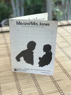 Billy Paul 🎹🎶Me and Mr. Jones *Original*Vintage 1970s Sheet Music