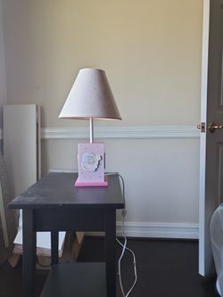 Pink Princess Teddy Bear Lamp