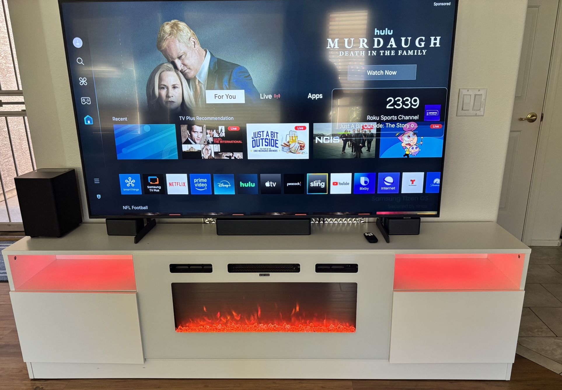 4 Piece Living Room Set, (Entertainment Center, Night Stands, Coffee Table)