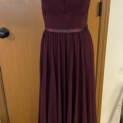 Cinderella Divine Purple Lace Back Formal Dress