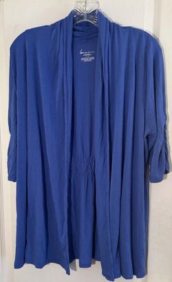 Lane Bryant Open Front Draped Cardigan – Size 18/20, Blue