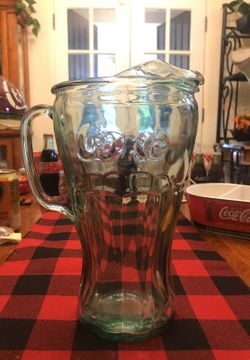 Coca Cola Glass Pitcher 56 ounces