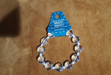 Glass beaded bracelet