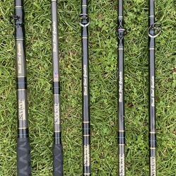 Seeker Black Steel Factory Wrap Fishing Rods