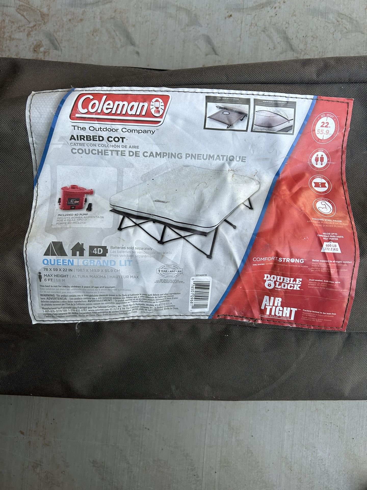 Coleman 2000020270 top cot queen