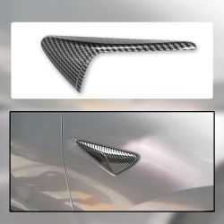 Brand New! Side Camera Turn Signal Covers 
Matte Carbon Fiber Pattern 
Tesla Model X/S/3 /Y  (2017-2020)