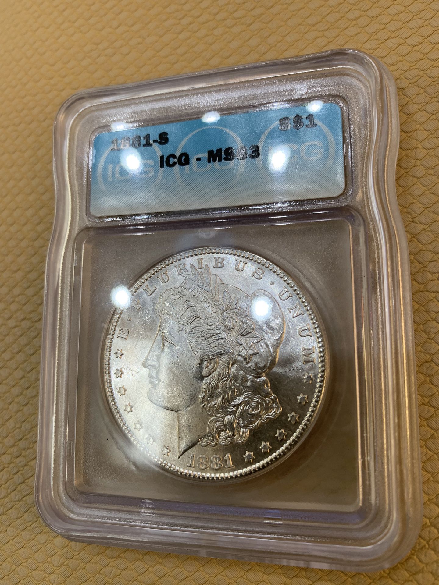 1881 S Morgan Silver Dollar Uncirculated 