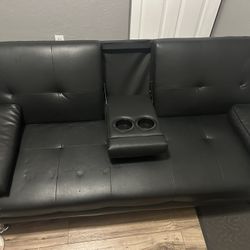 Leather Futon $100