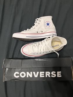 All White Converse Chuck Taylor Hi Tops