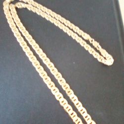 Gold Deep Plated Mariner Chain Necklace Jewelry